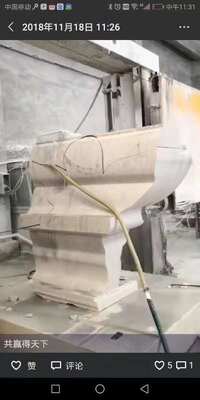 5-Axis Simultaneous-Linkage CNC Diamond Wire Saw Machine for 3D Spatial Stone Shaping with High Speed Cutting