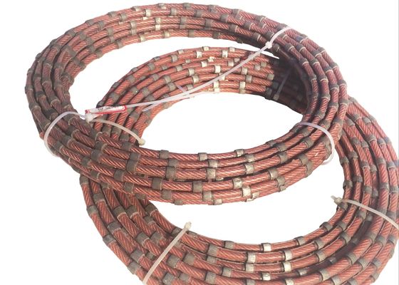 ตัดหิน 8.8mm เพชรลวดตัดเชือกโปรไฟล์หินอ่อน 20-30m / s