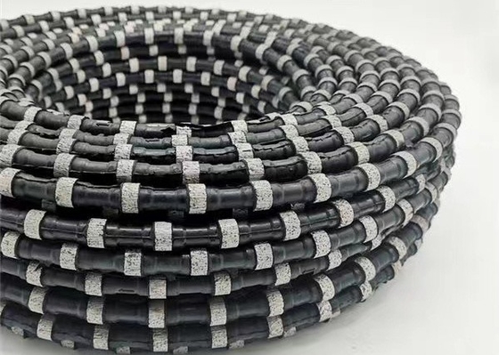 เครื่องมือขุดหินอ่อนเพชรลวดเลื่อยเชือกเพื่อตัดหิน 11.5mm