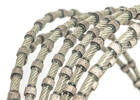 เครื่องมือตกแต่งหินแกรนิตบล็อกเลื่อยลวดเพชรเลื่อยสายเพชร 11mm