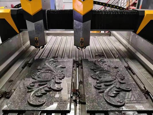 เครื่องแกะสลักหิน CNC 5.5kw หินธรรมชาติ 1600x2500mm