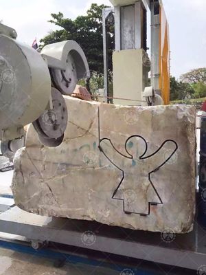 เครื่องตัดโปรไฟล์หินเลื่อยลวดเพชร 11kw