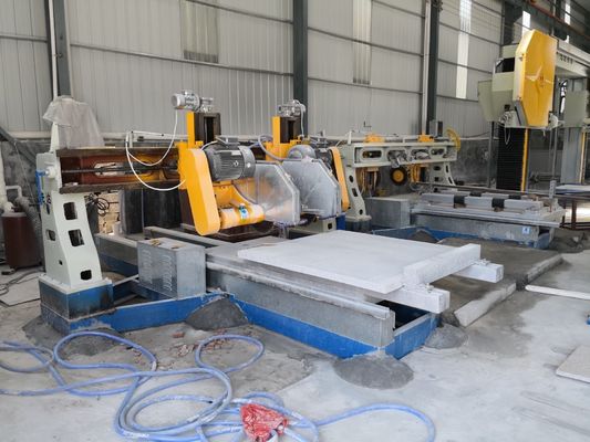 เครื่องตัดขอบหินสี่ชิ้นอัตโนมัติสำหรับแผ่นพื้นคอลัมน์ 1500mm