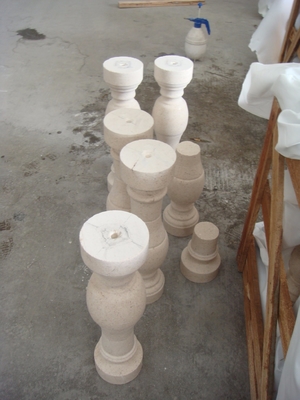 Baluster Solid Column Handrail Balustrade เครื่องขัดเสา 500mm 600mm