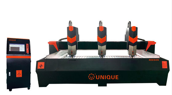 หินแกรนิตหินอ่อน CNC เครื่องแกะสลักหิน 5.5kw 3D Jade