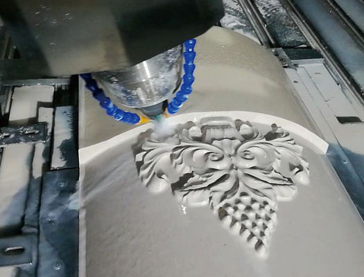 4 แกนตัดหินแกะสลักเราเตอร์ CNC สำหรับวัตถุทรงกระบอกขาโต๊ะ