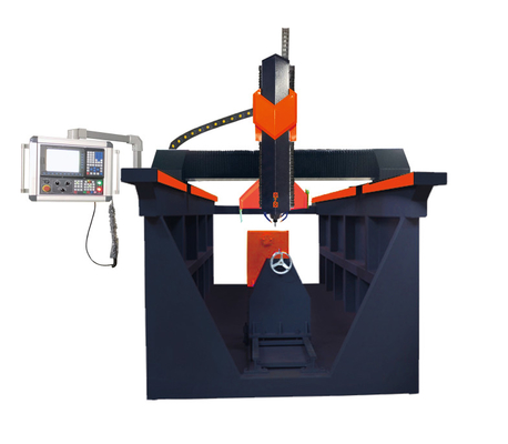 เครื่องแกะสลักหิน CNC คอลัมน์ 4 แกน 7.5kw Jadestone